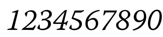 WarnockPro LightItCapt Font, Number Fonts