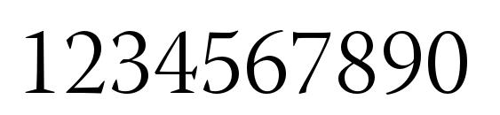 WarnockPro LightSubh Font, Number Fonts
