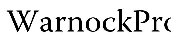 WarnockPro Regular Font