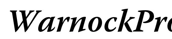 WarnockPro SemiboldIt Font