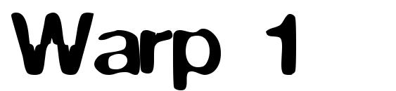 Warp 1 font, free Warp 1 font, preview Warp 1 font