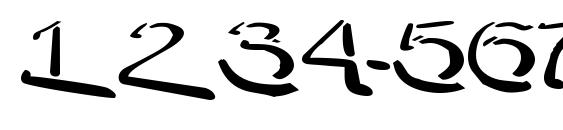 Warpy Roundheads Font, Number Fonts