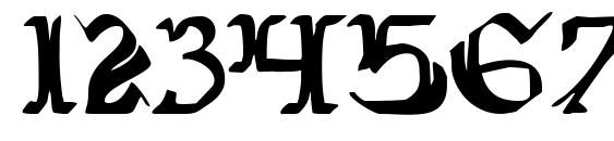 Wars of Asgard Condensed Font, Number Fonts