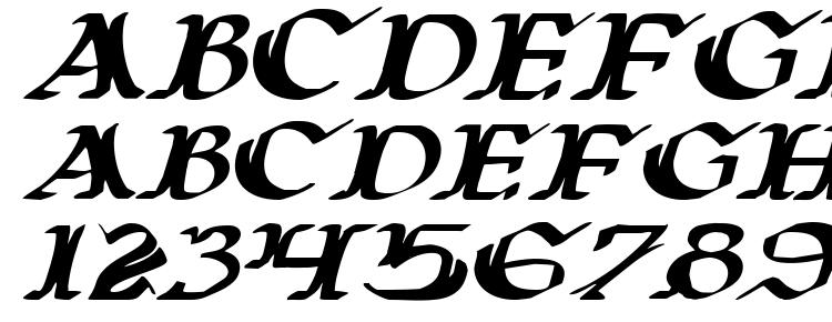 glyphs Wars of Asgard Expanded Italic font, сharacters Wars of Asgard Expanded Italic font, symbols Wars of Asgard Expanded Italic font, character map Wars of Asgard Expanded Italic font, preview Wars of Asgard Expanded Italic font, abc Wars of Asgard Expanded Italic font, Wars of Asgard Expanded Italic font