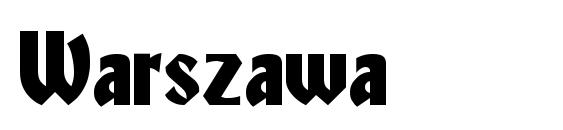 Warszawa font, free Warszawa font, preview Warszawa font