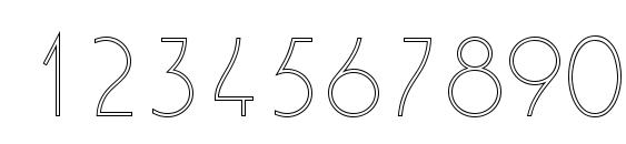 WashingtonDExtLigOu1 Font, Number Fonts