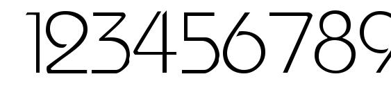 WashingtonMetro Font, Number Fonts