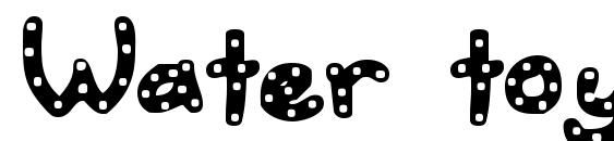 Water toy font, free Water toy font, preview Water toy font