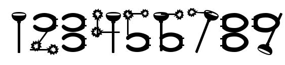 Watercloset Font, Number Fonts