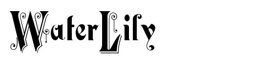 шрифт WaterLily, бесплатный шрифт WaterLily, предварительный просмотр шрифта WaterLily