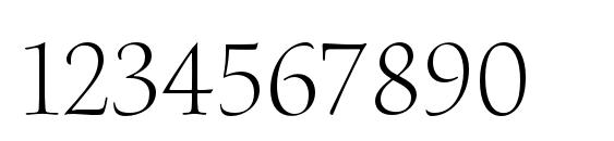 WatersTitlingPro Lt Font, Number Fonts