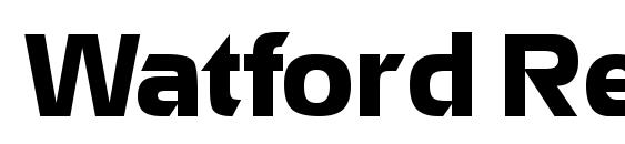 Watford Regular DB font, free Watford Regular DB font, preview Watford Regular DB font