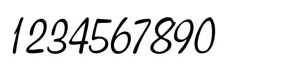 Waugh Font, Number Fonts