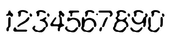 Waved line Font, Number Fonts