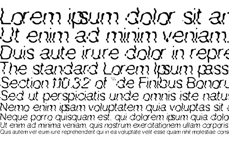 specimens Waved line font, sample Waved line font, an example of writing Waved line font, review Waved line font, preview Waved line font, Waved line font