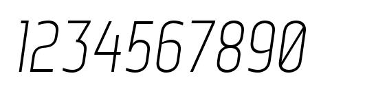 Web Serveroff Italic Font, Number Fonts