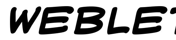 WebLetterer BB Bold Font