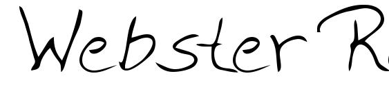 Webster Regular Font, Handwriting Fonts