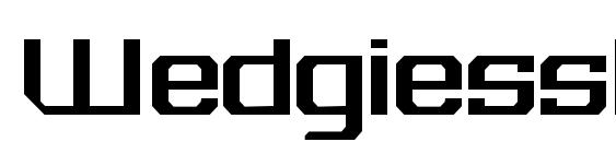 шрифт Wedgiessk bold, бесплатный шрифт Wedgiessk bold, предварительный просмотр шрифта Wedgiessk bold