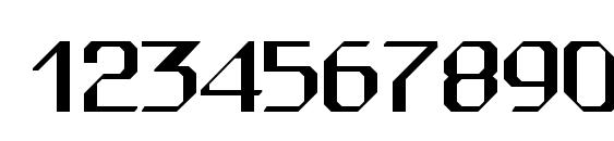 Wedgiessk regular Font, Number Fonts