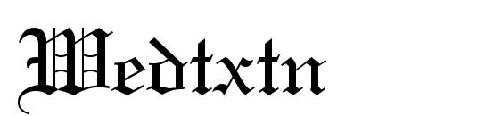 шрифт Wedtxtn, бесплатный шрифт Wedtxtn, предварительный просмотр шрифта Wedtxtn