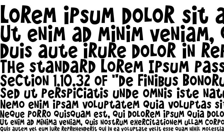 specimens Wee bairn font, sample Wee bairn font, an example of writing Wee bairn font, review Wee bairn font, preview Wee bairn font, Wee bairn font