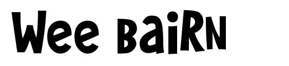 шрифт Wee bairn, бесплатный шрифт Wee bairn, предварительный просмотр шрифта Wee bairn