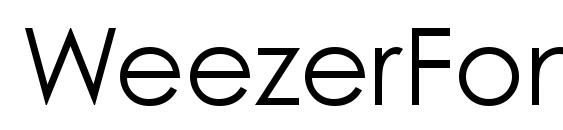 шрифт WeezerFont, бесплатный шрифт WeezerFont, предварительный просмотр шрифта WeezerFont
