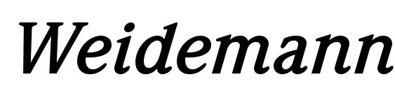 Шрифт Weidemann Bold Italic BT