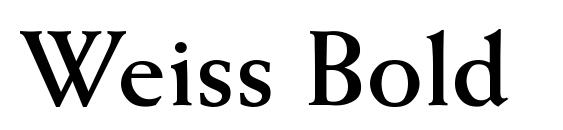 шрифт Weiss Bold, бесплатный шрифт Weiss Bold, предварительный просмотр шрифта Weiss Bold