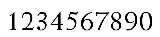 Weiss BT Font, Number Fonts