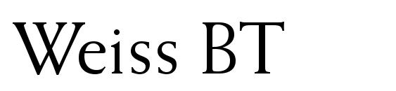 шрифт Weiss BT, бесплатный шрифт Weiss BT, предварительный просмотр шрифта Weiss BT
