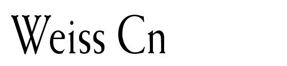 Weiss Cn font, free Weiss Cn font, preview Weiss Cn font