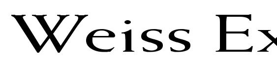 Weiss Ex font, free Weiss Ex font, preview Weiss Ex font