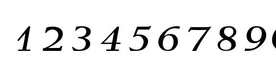 Weiss Italic Wd Font, Number Fonts