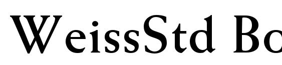 WeissStd Bold font, free WeissStd Bold font, preview WeissStd Bold font