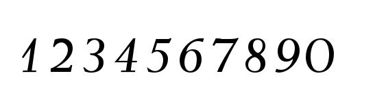 WeissStd Italic Font, Number Fonts