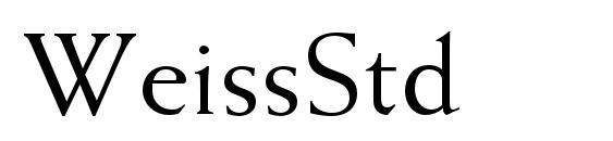 шрифт WeissStd, бесплатный шрифт WeissStd, предварительный просмотр шрифта WeissStd