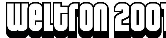 шрифт Weltron 2001, бесплатный шрифт Weltron 2001, предварительный просмотр шрифта Weltron 2001