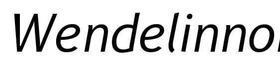 Wendelinnormalkursiv Font