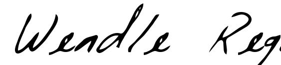 шрифт Wendle Regular, бесплатный шрифт Wendle Regular, предварительный просмотр шрифта Wendle Regular
