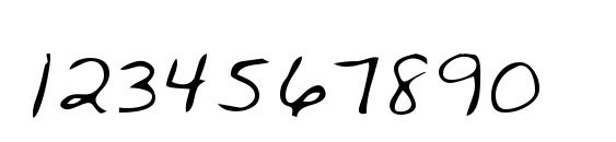 Wendyshand Font, Number Fonts