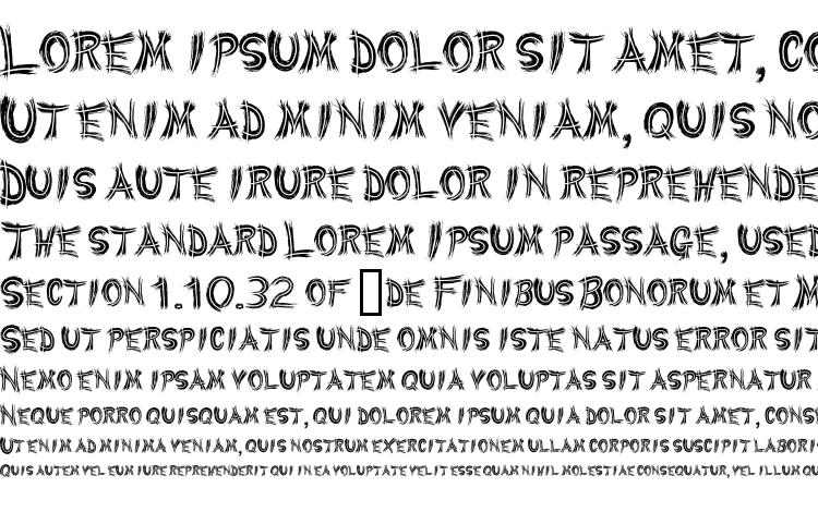 specimens WereWolf font, sample WereWolf font, an example of writing WereWolf font, review WereWolf font, preview WereWolf font, WereWolf font