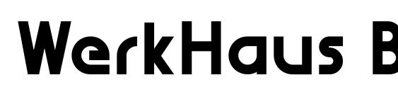 WerkHaus Bold font, free WerkHaus Bold font, preview WerkHaus Bold font
