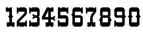 West Font, Number Fonts
