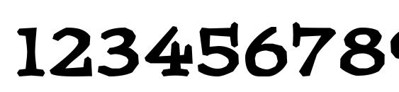 Westernpressexpandedssk bold Font, Number Fonts