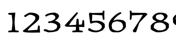 Westernpressexpandedssk Font, Number Fonts