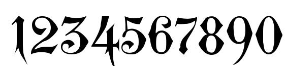 WestminsterGotisch Font, Number Fonts