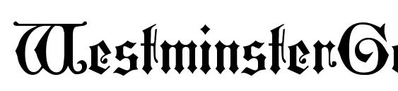 WestminsterGotisch Font, Retro Fonts