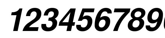 Westsansssk bolditalic Font, Number Fonts